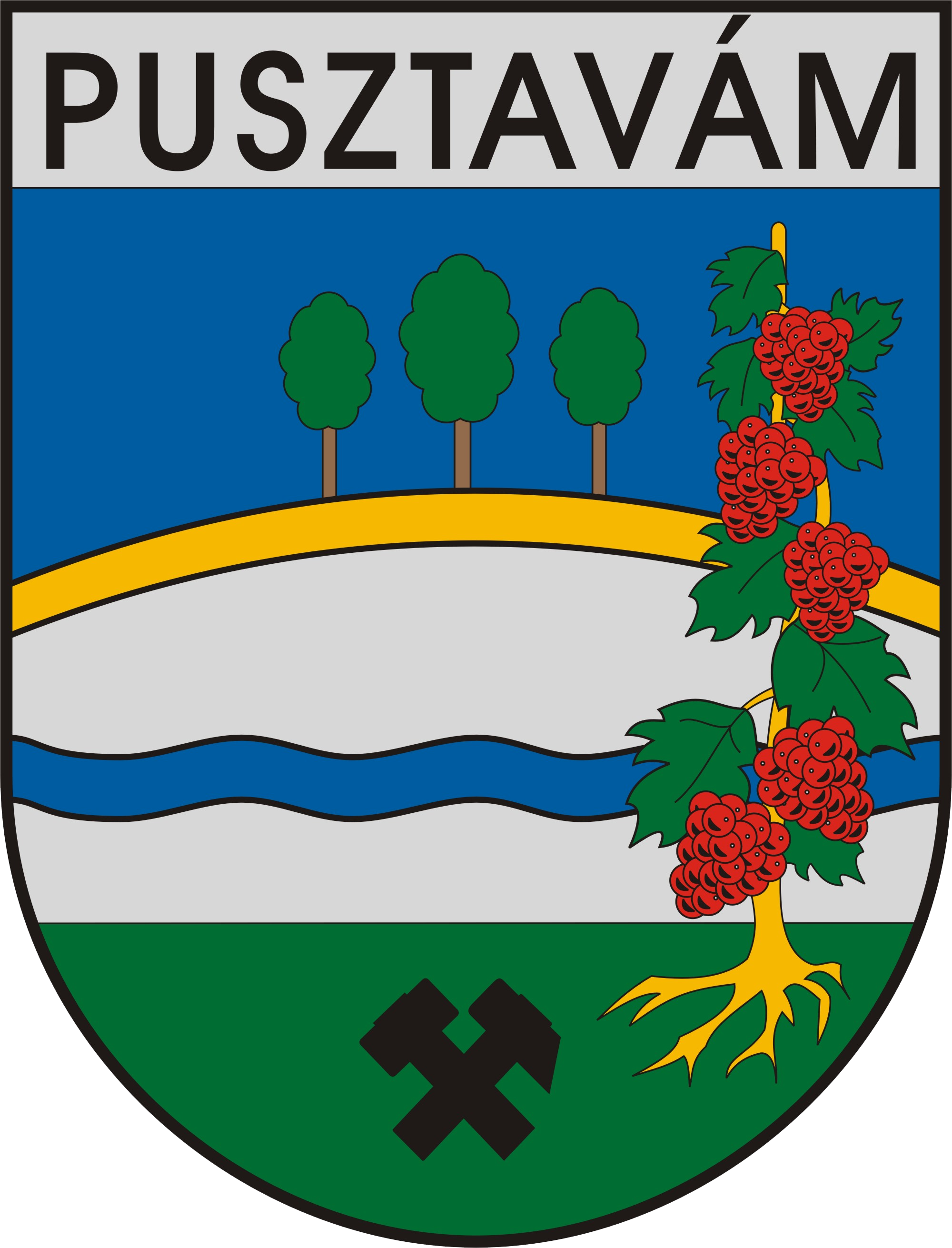 Pusztavám címere